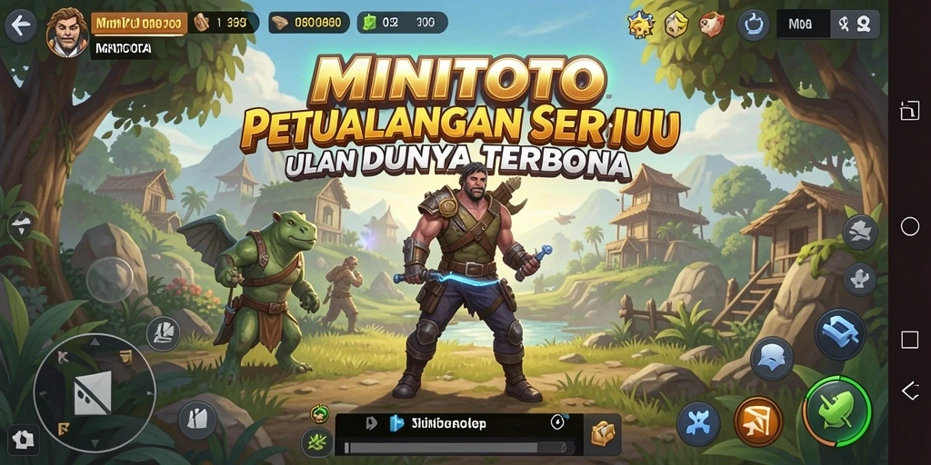 Tampilan gameplay seru di dunia terbuka MINITOTO.