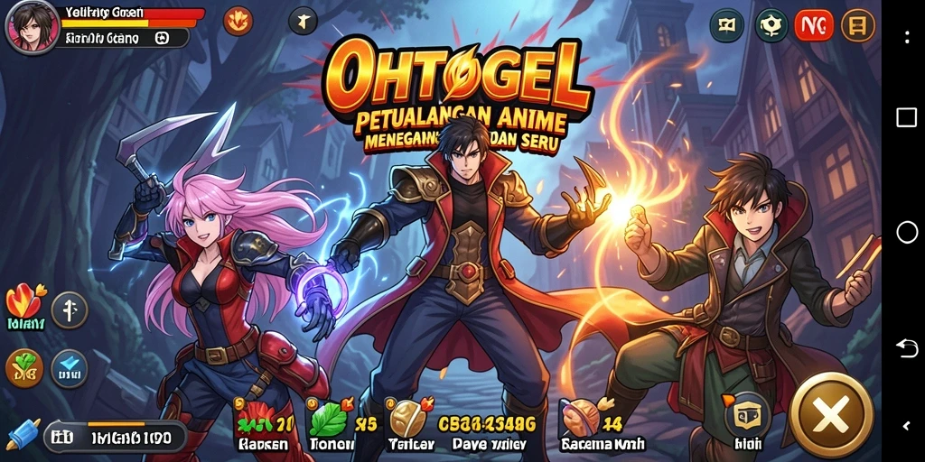 Gameplay OHTOGEL yang memukau dengan karakter anime yang dinamis.