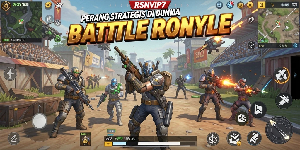 Tangkapan layar RSNVIP7 menunjukkan aksi seru dalam pertempuran Battle Royale.