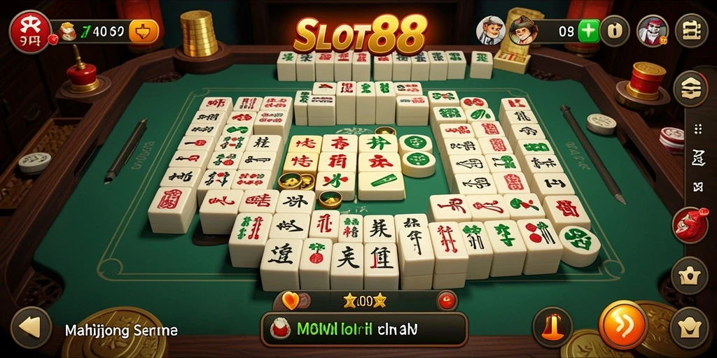 Tampilan screenshot utama SLOT88 menampilkan gameplay Mahjong yang menawan.